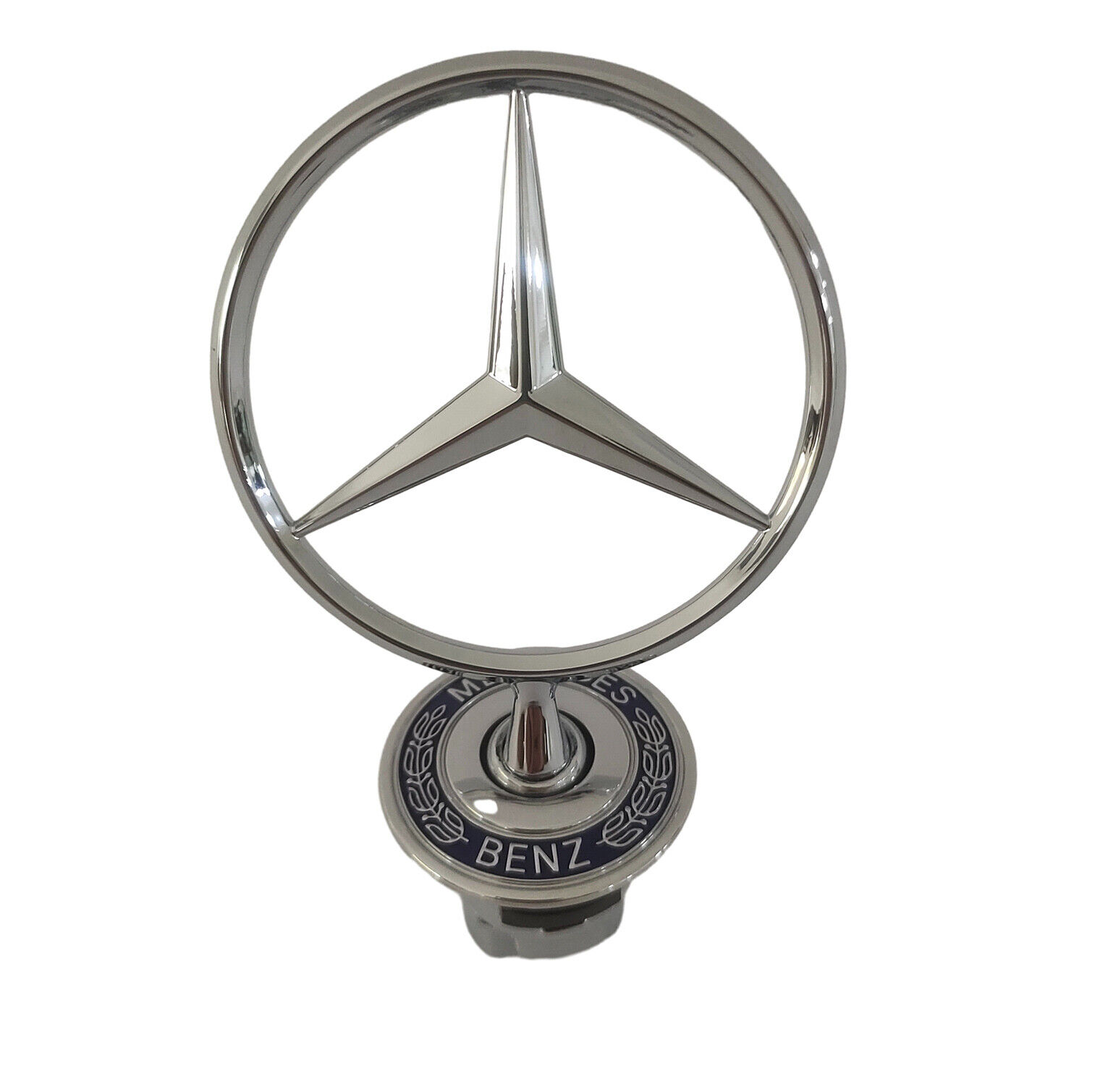 Kangomoto Front Hood Emblem – Fits Mercedes-Benz C/E/S/CLK Class 1993-2007 – Upright Star